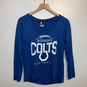 NFL Team Apparel Indianapolis Colts Women's Long Sleeve Graphic Tee Size Small